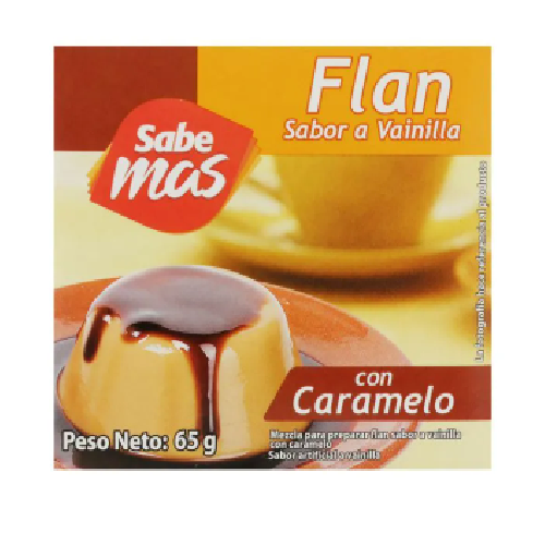 Flan Sabemas Vainilla Con Caramelo - 65gr